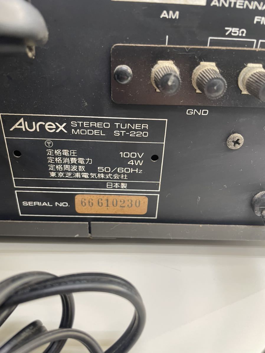 Aurex ST-220 Aurex stereo tuner FM/AM tuner Showa Retro antique that time thing used reception excellent 