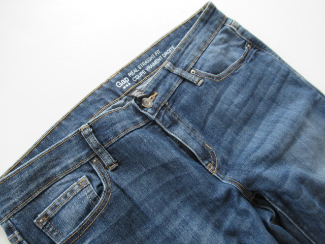 1204# used #GAP( Gap ) jeans Denim [US10/30] damage 