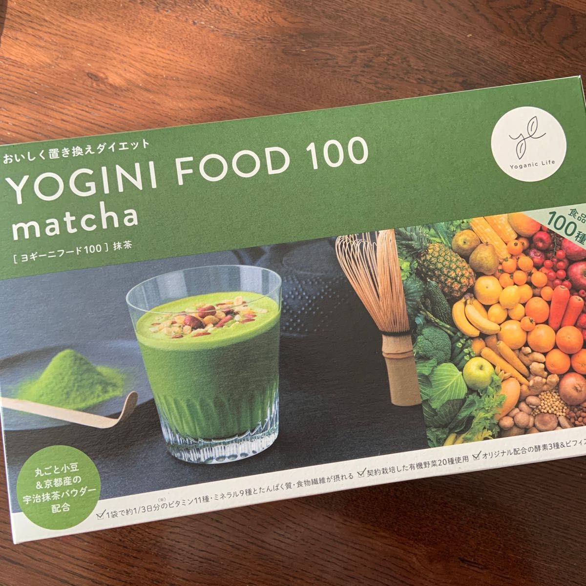 堅実な究極の Yoganic Life ヨギーニフード100 抹茶 21袋 egypticf