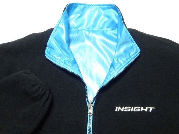 ★レア!!ホンダ インサイト★リバーシブルジャケットL/水色黒HONDA INSIGHTフリースジャケットブルゾンジャンパー作業(yè)著企業(yè)物グッズ