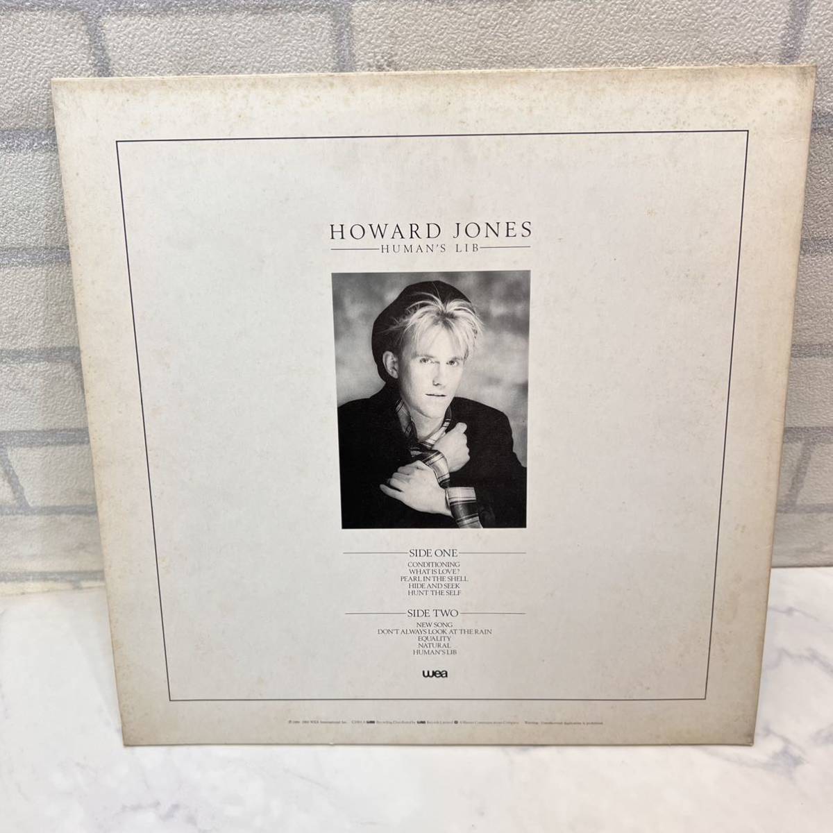 HOWARD JONES/HUMAN'S LIB/Wea P-11469 レコード盤 LP_画像2