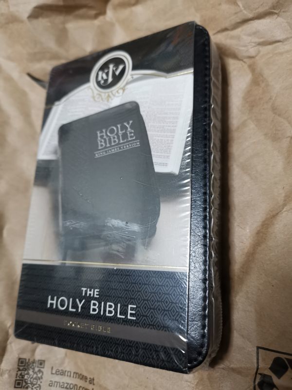 印象のデザイン Bible Pocket Mini Bible, Holy KJV Zippered Version