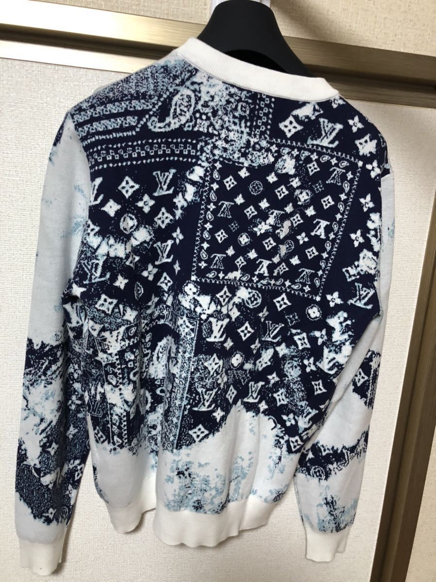 LOUIS VUITTON/ルイヴィトン モノグラム バンダナ 長袖ニット 22FW RM222M JL4 HNN24W _画像2