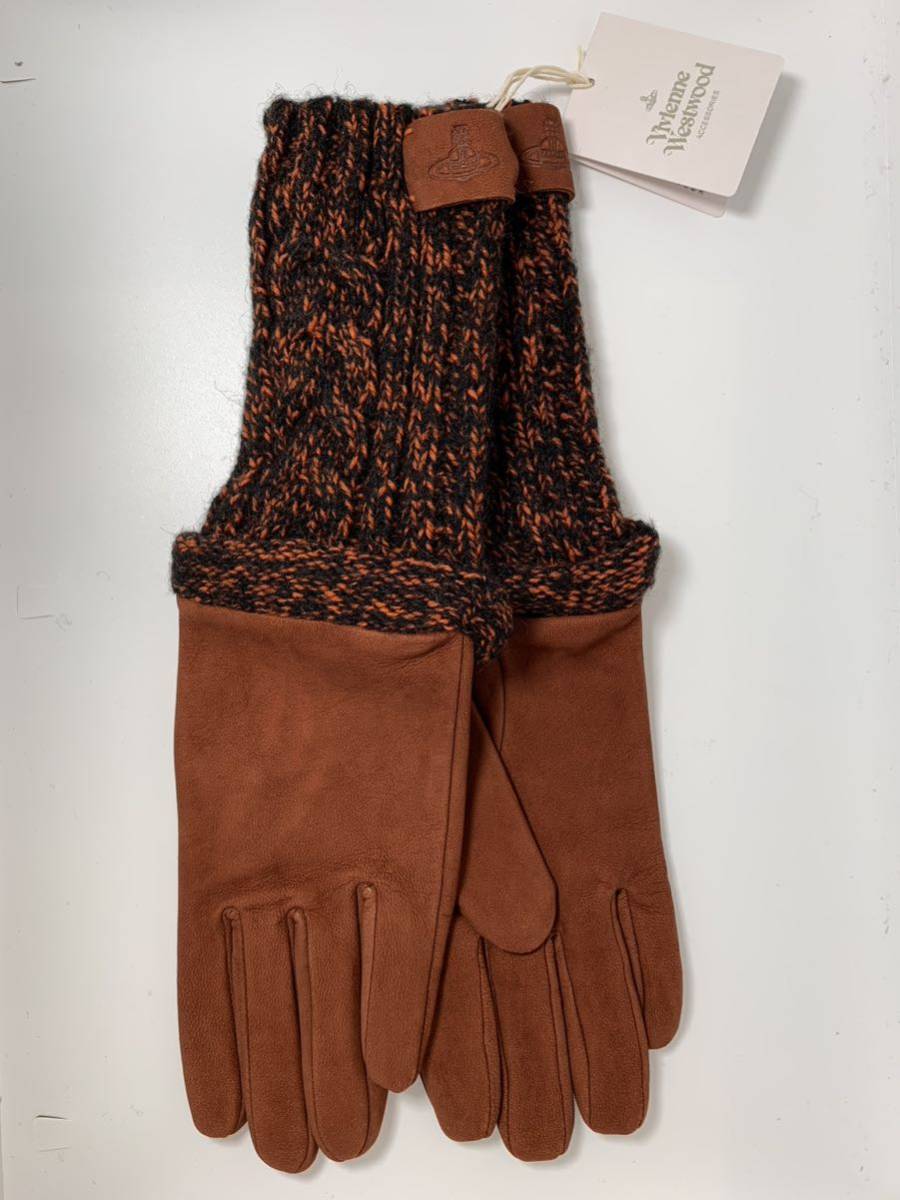  Vivienne Westwood arm cover long gloves sheep leather ram leather leather new goods unused goods 