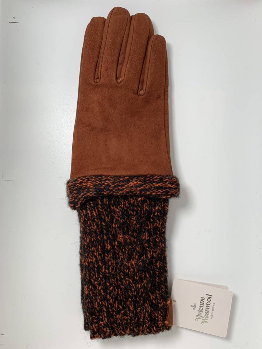  Vivienne Westwood arm cover long gloves sheep leather ram leather leather new goods unused goods 