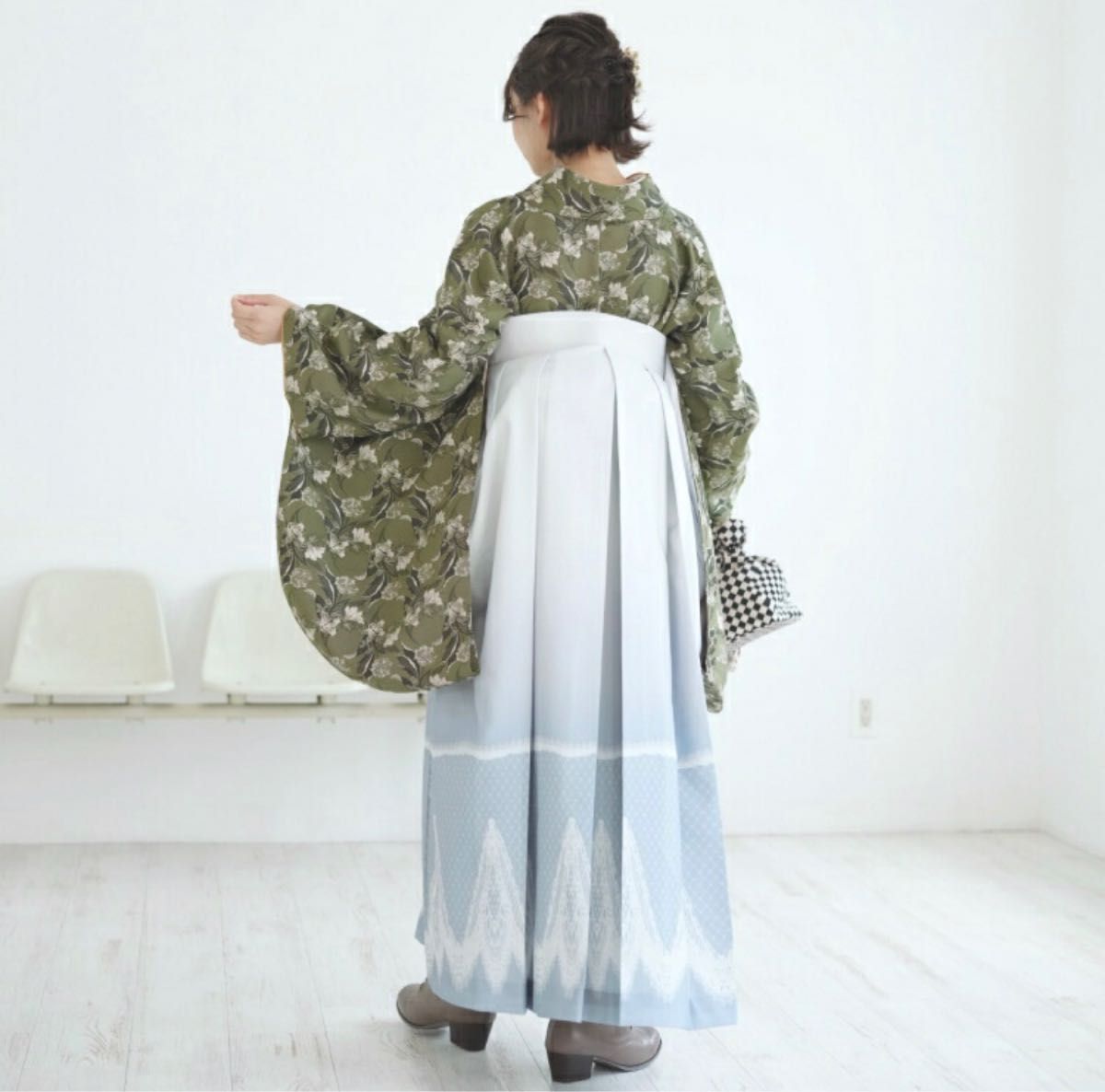 新品・おまけ付き】utatane 着物+袴セット 袴 91cm(153-158cm