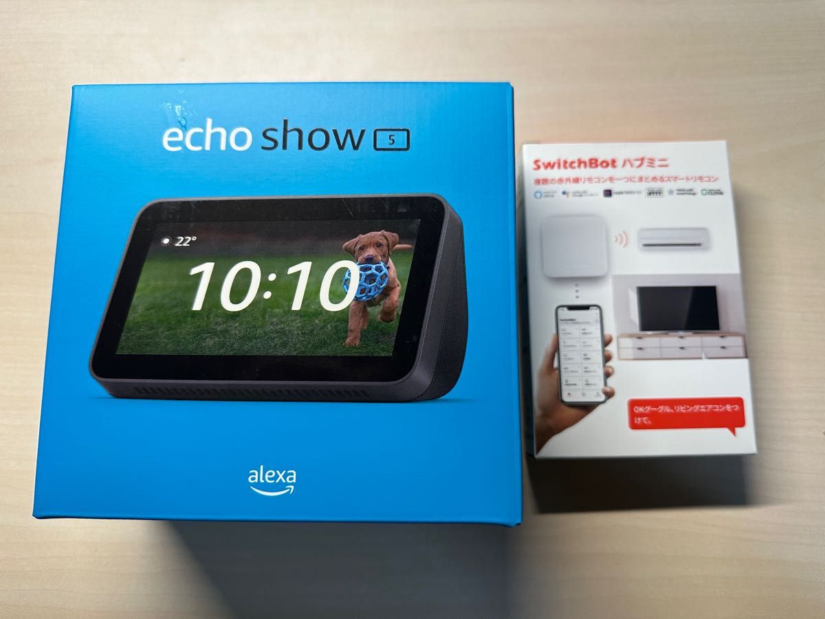 Echo Show 5 (エコーショー5) 第2世代 - スマートディスプレイ SwitchBot ハブミニ セット