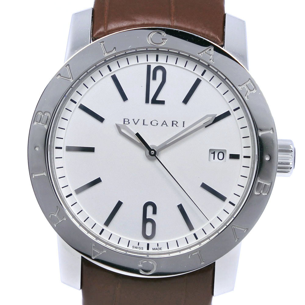 今ならほぼ即納! BVLGARI ブルガリ ブルガリブルガリ BB39WSLD 腕時計 SS×レザー シルバー 自動巻き メンズ シルバー文字盤【57310413】中古 ブルガリブルガリ 今ならほぼ即納! BVLGARI ブルガリ ブルガリブルガリ BB39WSLD 腕時計 SS×レザー シルバー 自動巻き メンズ シルバー文字盤【57310413】中古 ブルガリブルガリ