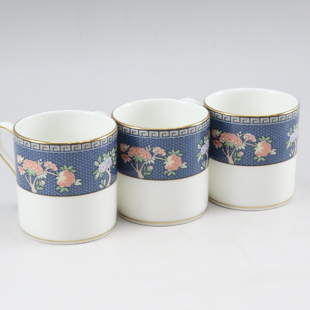 Wedgwood ウェッジウッド ブルー サイアム(Blue Siam) デミタスカップ＆ソーサー×3 食器 ポーセリン _【I220322307】中古_画像5