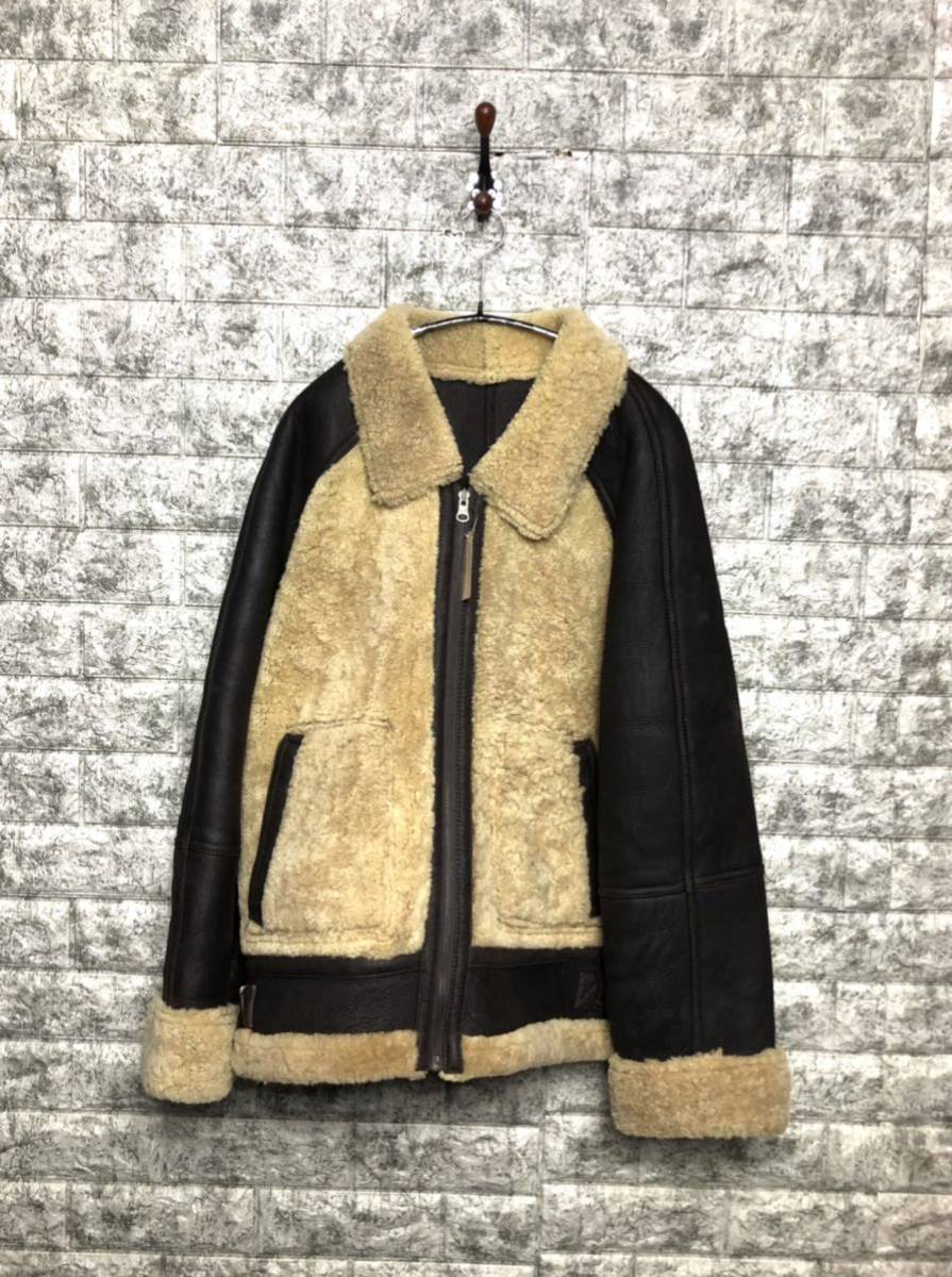 美品 希少 Euro Seepskin シープスキン 熊ジャン グリズリージャケット