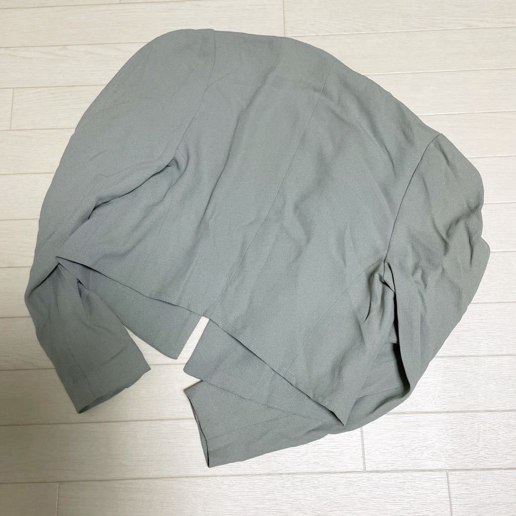3108★ フランス製 SONIA RYKIEL ソニアリキエル セットアップ ジャケット スカート 40 36 レディース ライトブルー_画像5