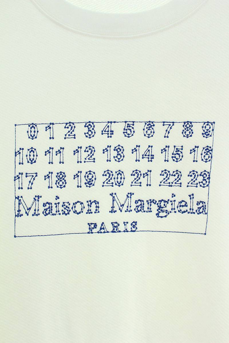 メゾンマルジェラ Maison Margiela 20SS S30GU0116 サイズ:50 カレンダーロゴオーバーサイズスウェット 中古 SB01_画像4