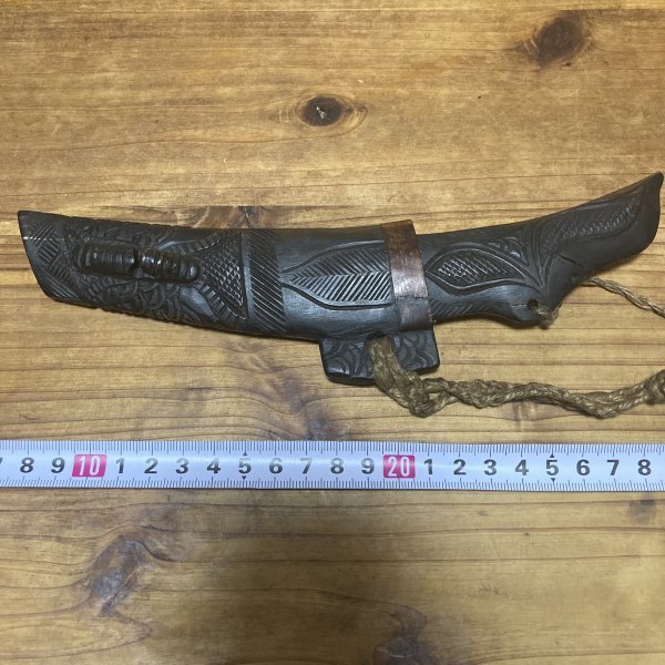 1点物 北海道 アイヌ マキリ メノコマキリ 全長23cm 刃渡り10.7cm