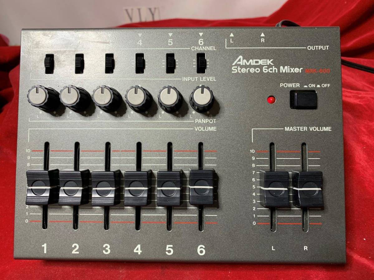 DJ機材 AMDEK STEREO 6ch mixer MXK-600 Yahoo!オークション - AMDEK Stereo 6ch Mixer MXK-600 VLY6