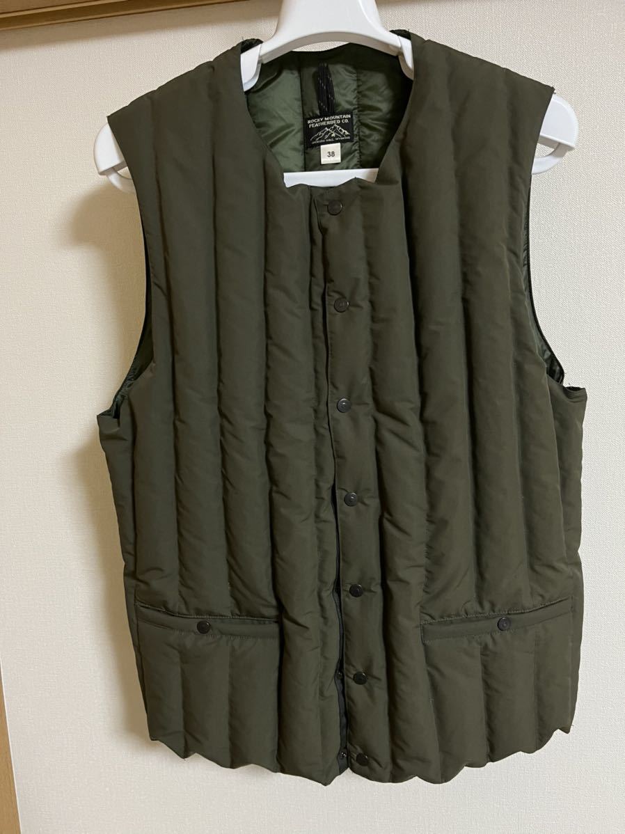Rocky Mountain Featherbed ダウンベスト 38サイズ サイズ38 ロッキーマウンテンフェザーベッド シックスマンス
