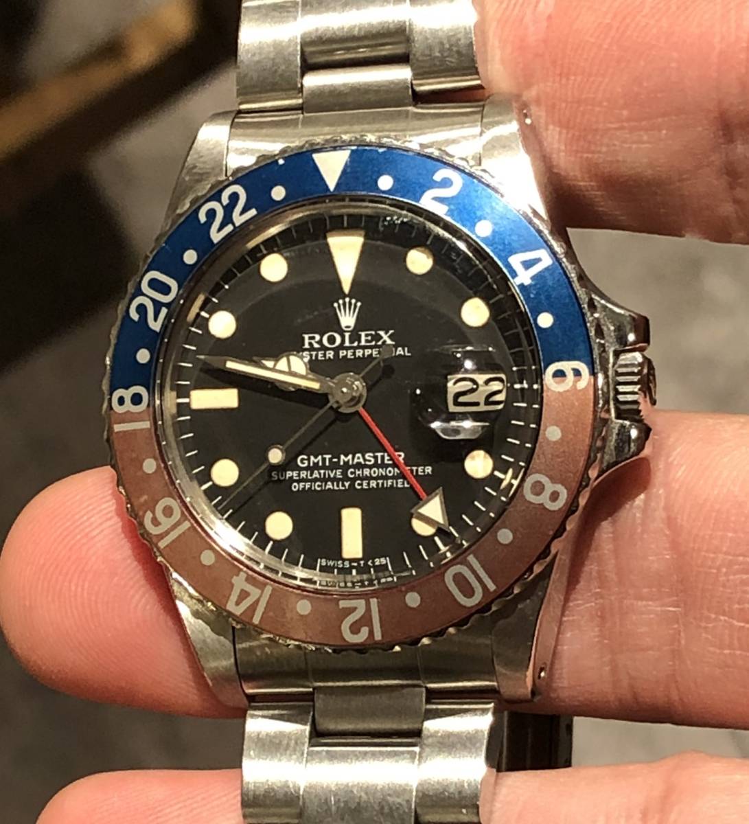 ROLEX 1966年製GMTマスターペプシベゼルインサート1675 16750