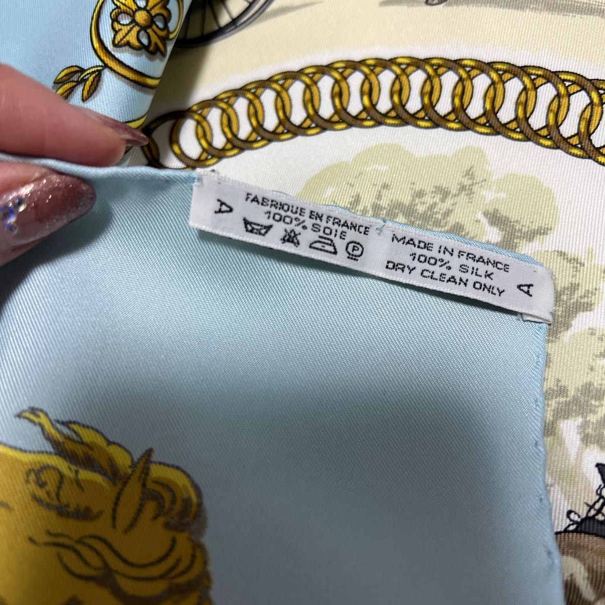 美品 エルメス 大判スカーフ エルメススカーフ エルメスカレ