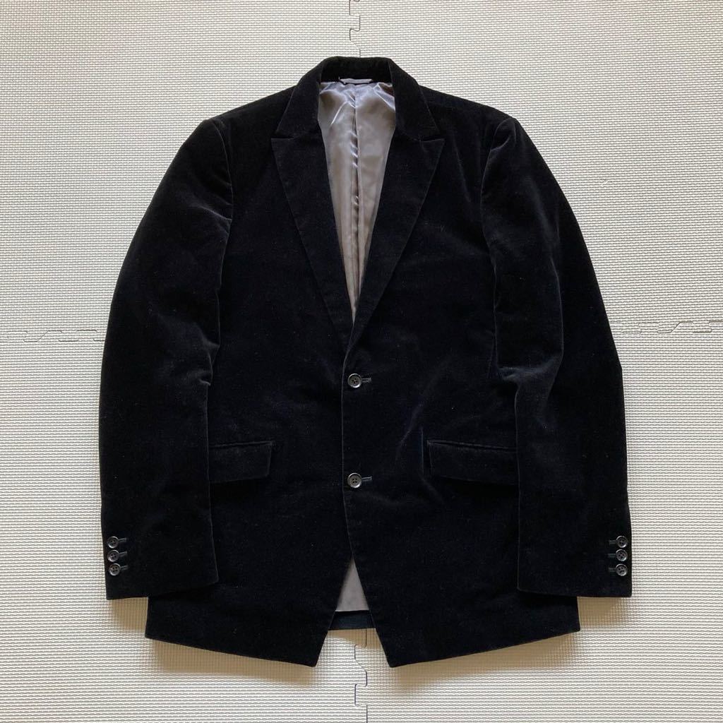 BLUE LABEL UNITED ARROWS ユナイテッドアローズ ブルーレーベル ベロア テーラードジャケット L