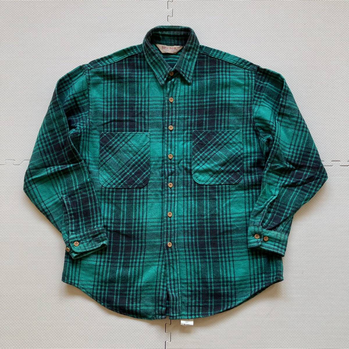90s BIG MAC ビッグマック USA製 ネルシャツ 長袖シャツ L 16