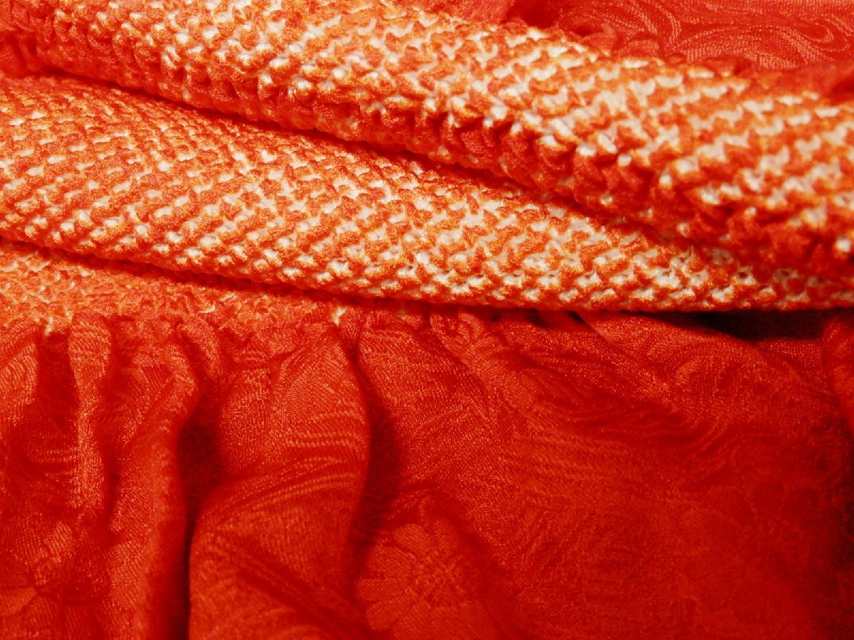 福衣★ 和装小物 帯揚げ 帯締め セット 絞り 赤色 金糸 ピンク色 FP-90_画像3