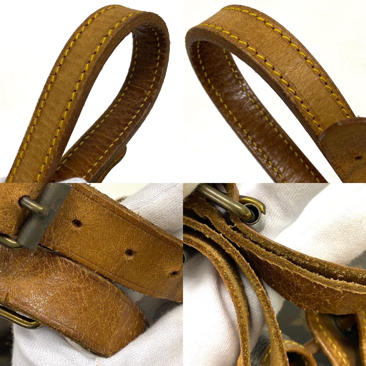 ◆ルイ ヴィトン LOUIS VUITTON◆モノグラム プチノエ M42226 巾着型 ショルダーバッグ ブラウン PVC レザー レディース_画像8
