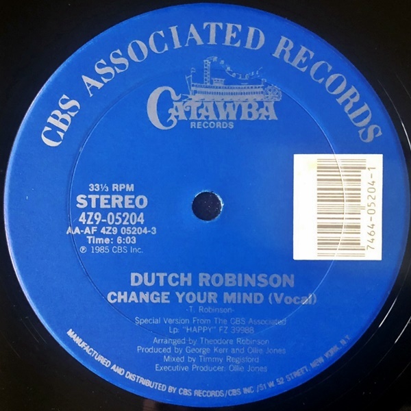 【ワンコイン Disco & Soul 12】Dutch Robinson / Change You Mind_画像1