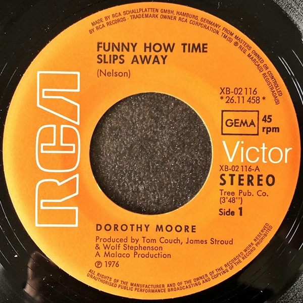 【Disco & Soul 7inch】Dorothy Moore / Funny How Time Slips Away_画像3
