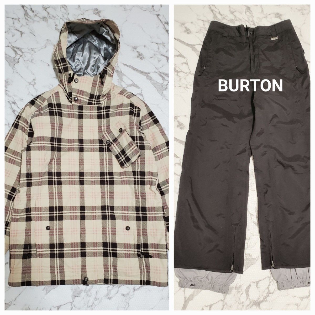 【在庫あり/即出荷可】スノーボードBURTON バートン スノボウェア 上下セット スキーウェア S