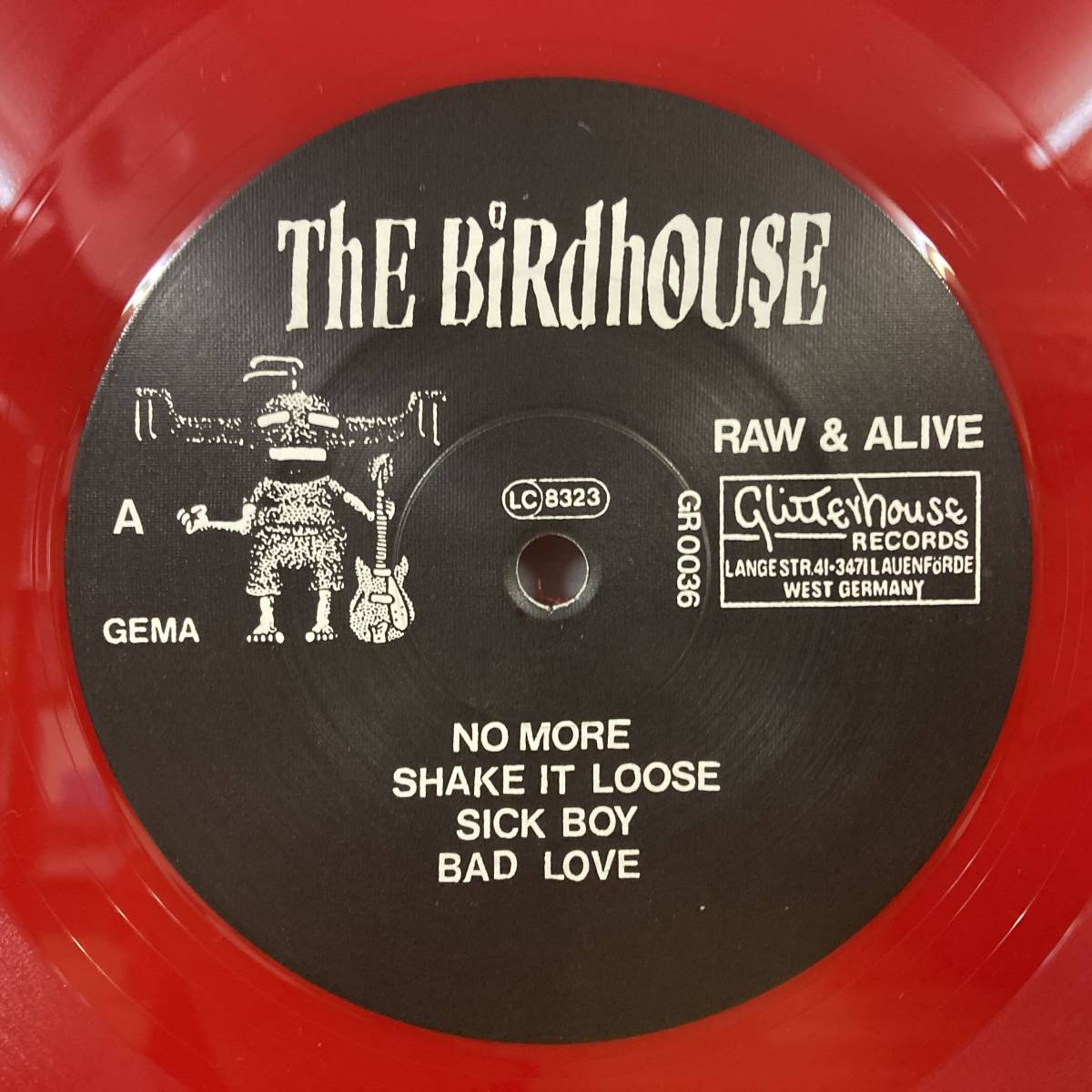 U73■【GER盤/10EP】The Birdhouse / Raw & Alive ! ● Glitterhouse Records / GR 0036 / パンク / ガレージロック / 赤盤 221213_画像4