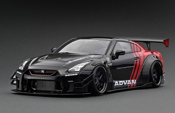 イグニッションモデル 1/18 LB-WORKS Nissan GT-R R35 type 2 Black / Red 日産 アドバン ADVAN