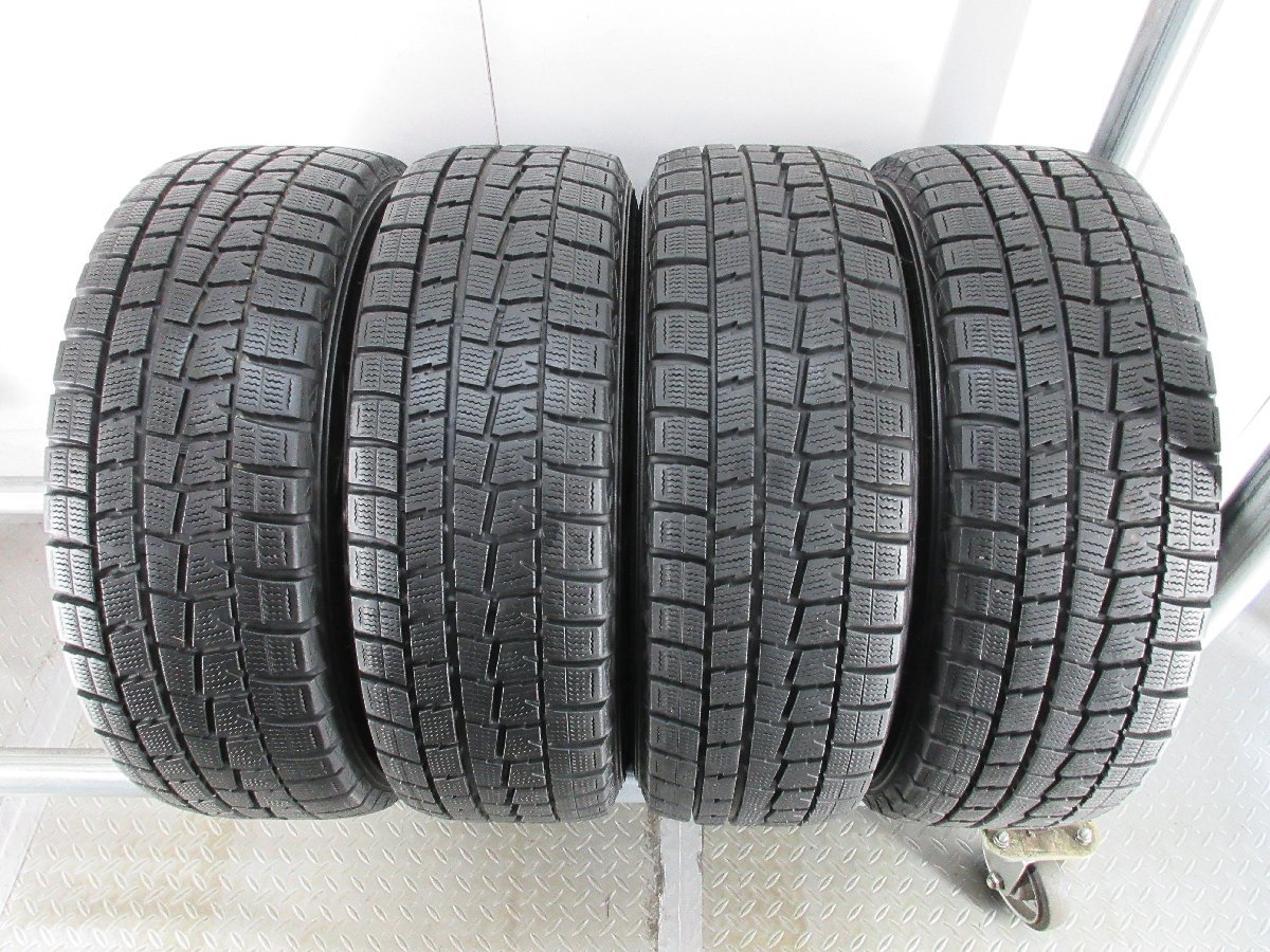 ■中古タイヤホイール■　VIOLENTO 14インチ 5.5J +45 4H 100 DUNLOP WM01 185/65R14 86Q モビリオ ST スタッドレス 激安 送料無料 J427_ダンロップ