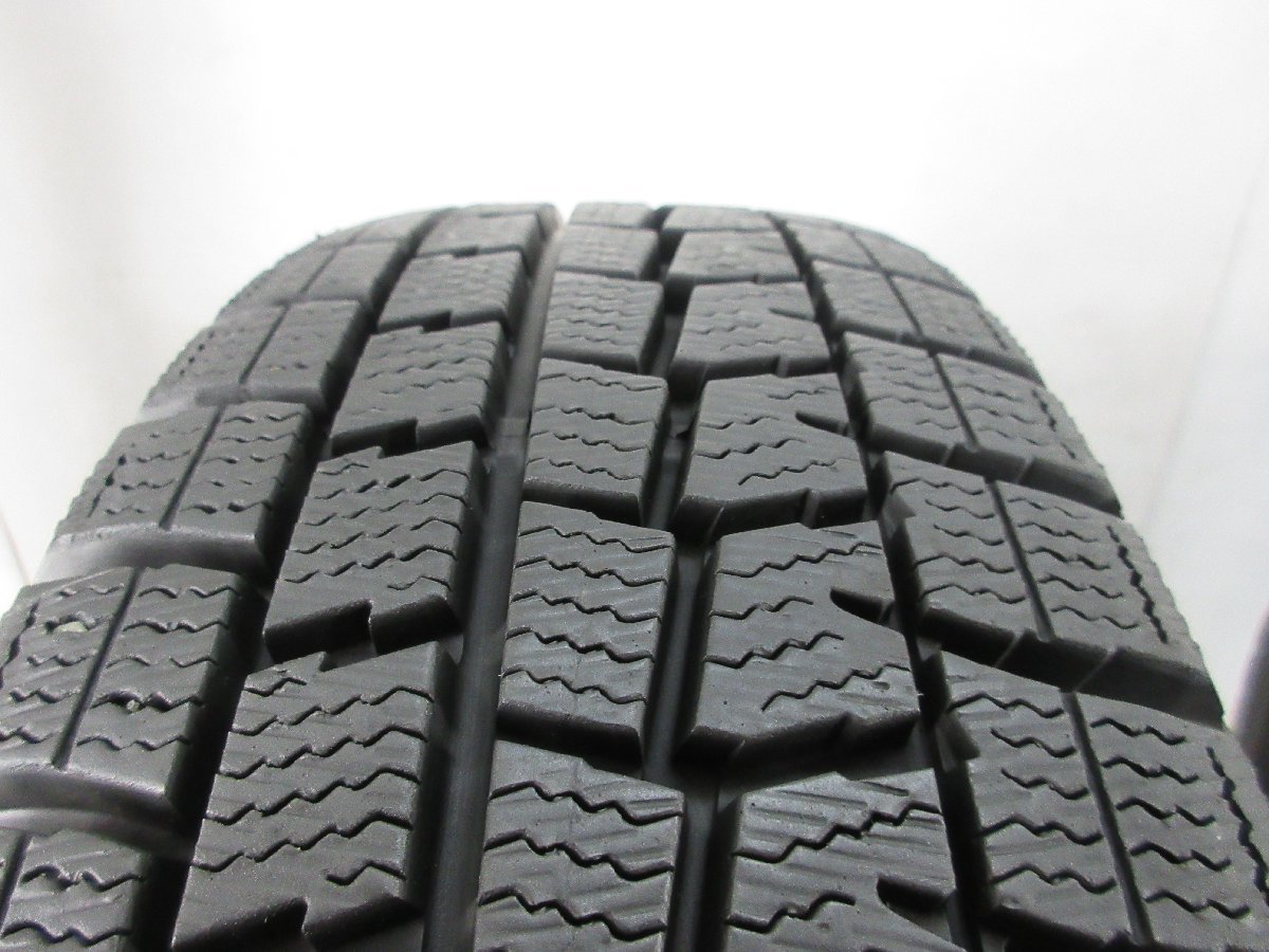 ■中古タイヤホイール■　NISSAN デイズ 純正 15インチ 4.5J +46 4H 100 DUNLOP WM01 165/55R15 75Q ST イーケー 激安 送料無料 J249_バリ山