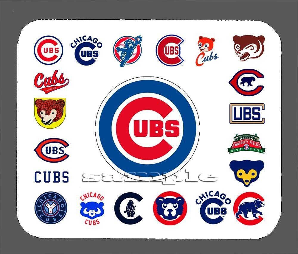 Chicago Cubs Logo Art Mouse Pad Item#374 海外 即決