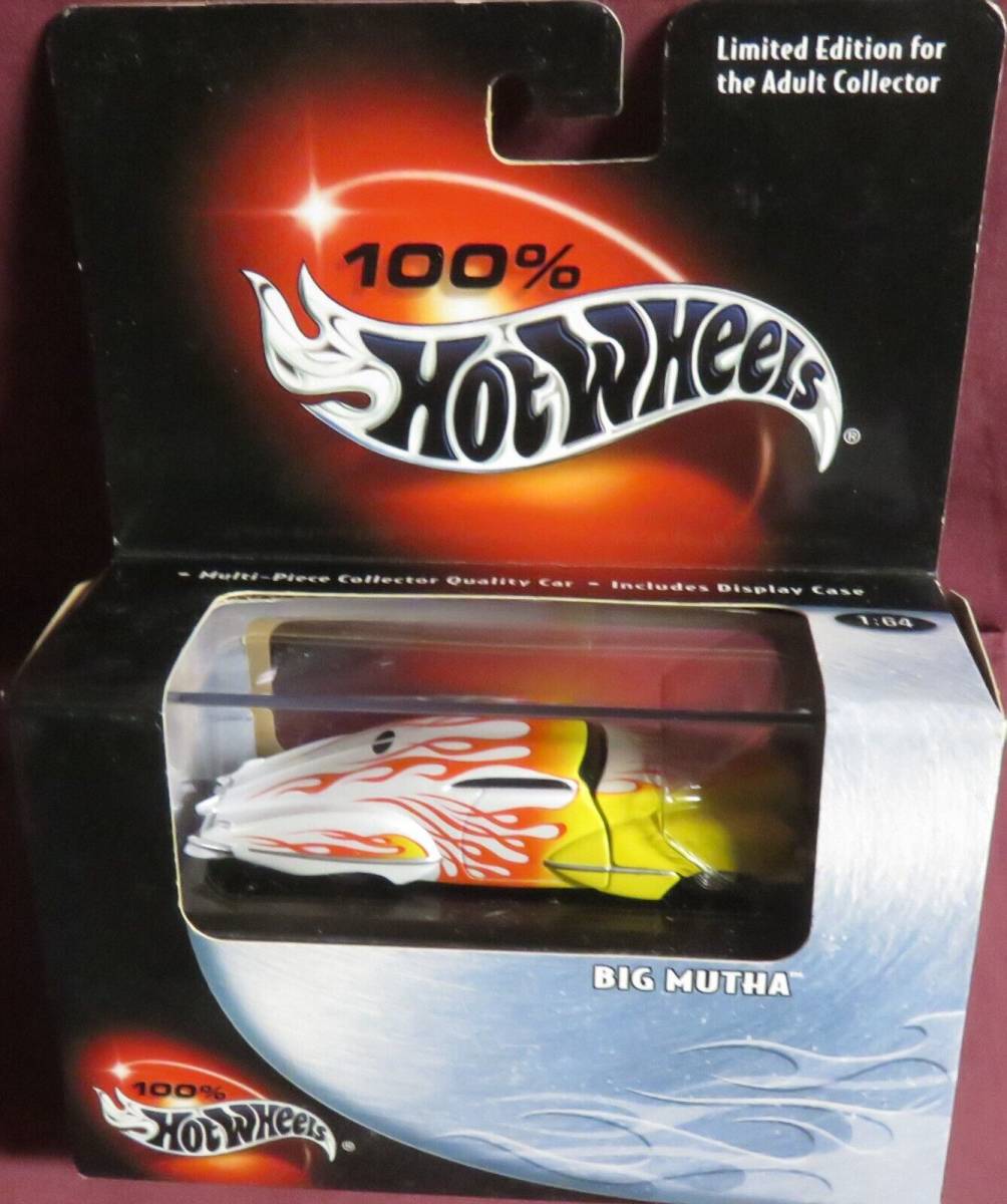 BIG MUTHA, 1/64 100% HOT WHEELS, 2000 RELEASE IN AN ACRYLIC CASE 海外 即決