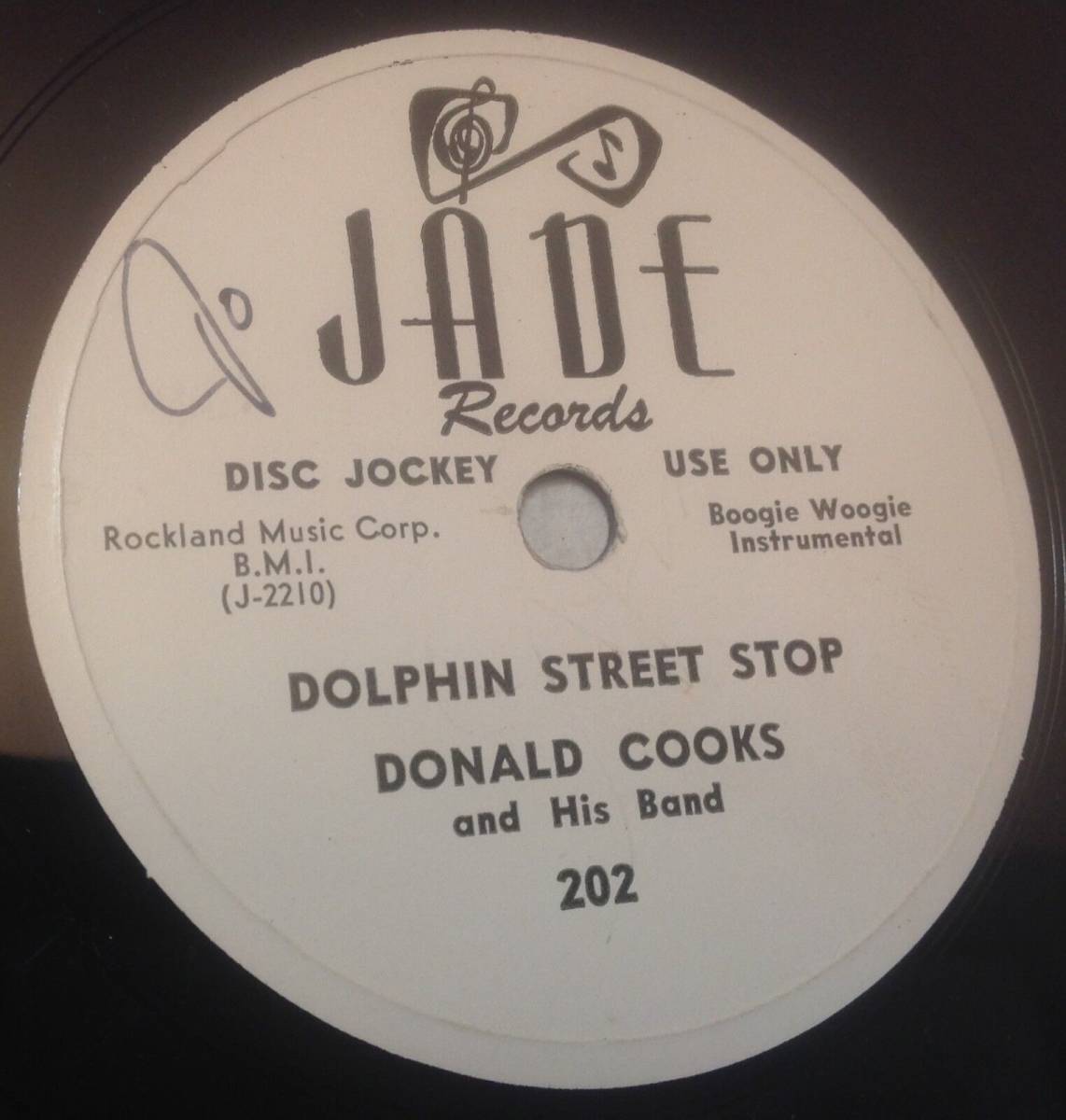BLUES-JADE 202-Donald Cooks *****PROMO*****and レア 78 RPM 海外 即決