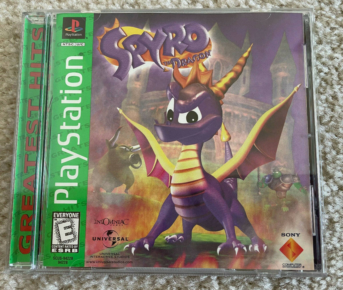 Spyro the Dragon Sony PlayStation 1998 Greatest Hits Tested Working Complete PS1 海外 即決