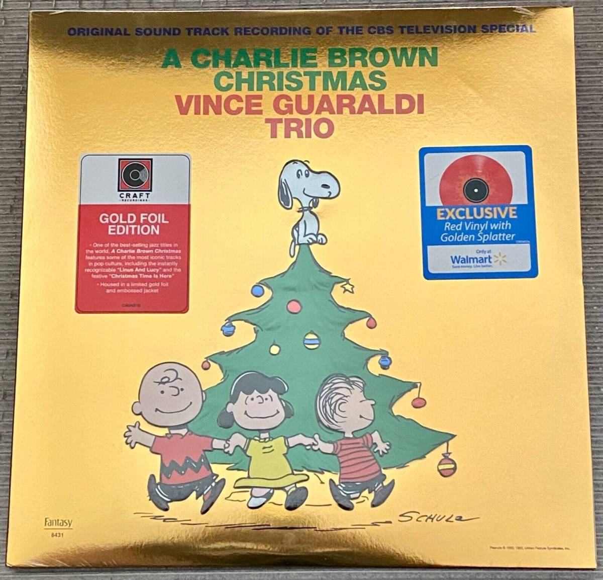 Vince Guaraldi Trio -A CHARLIE BROWN CHRISTMAS - Red Colored Exclusive Vinyl LP! 海外 即決