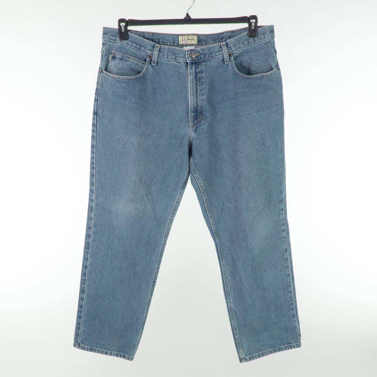 L.L. Bean Classic Fit Straight Jeans Mens 40x29 Blue Medium Wash 海外 即決