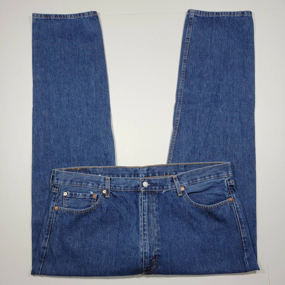 Levi's 505 Men's Denim Blue Jeans Regular Straight Size 42 x 33.5 海外 即決