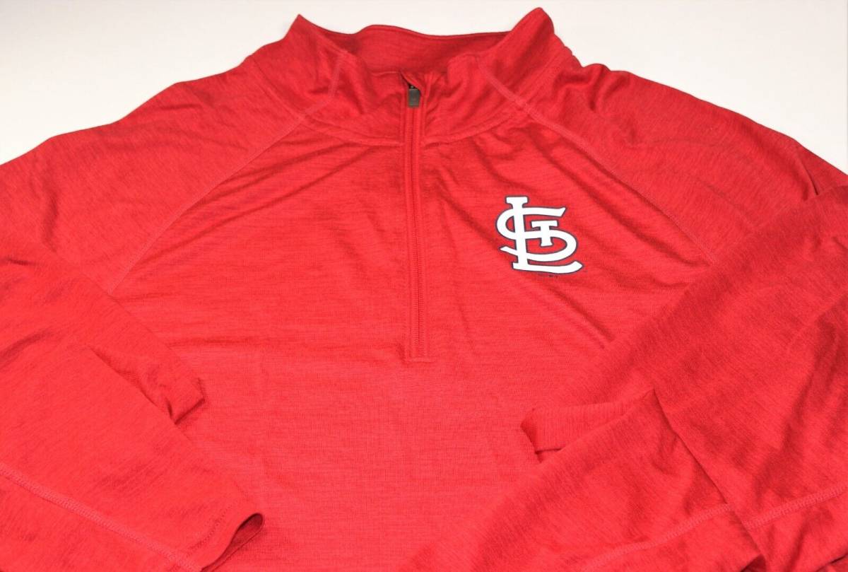 Men's St. Louis Cardinals 1/4 zip pullover 2XL 26 x 30 XXL 海外 即決