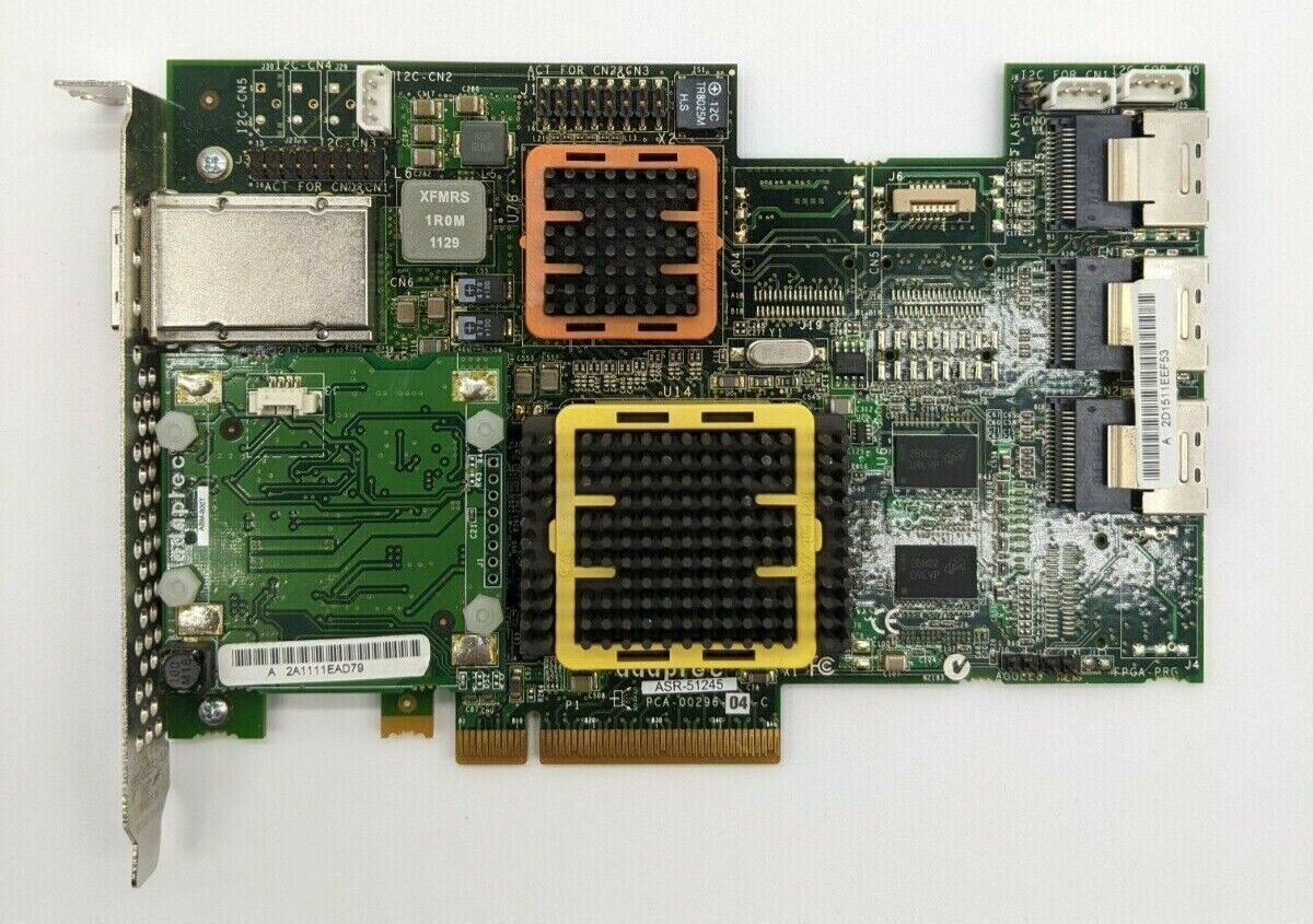 ASR-51245 Adaptec 2268100-R 300Mbps DDR2 PCIe x8 SAS/SATA Raid Controller Card 海外 即決