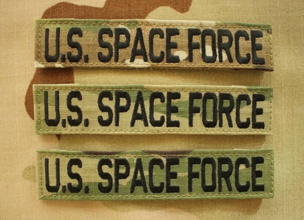 ARMY US SPACE FORCE OCP MULTICAM SUBDUED COMBAT BRANCH OF SERVICE TAPE HOOK BACK 海外 即決