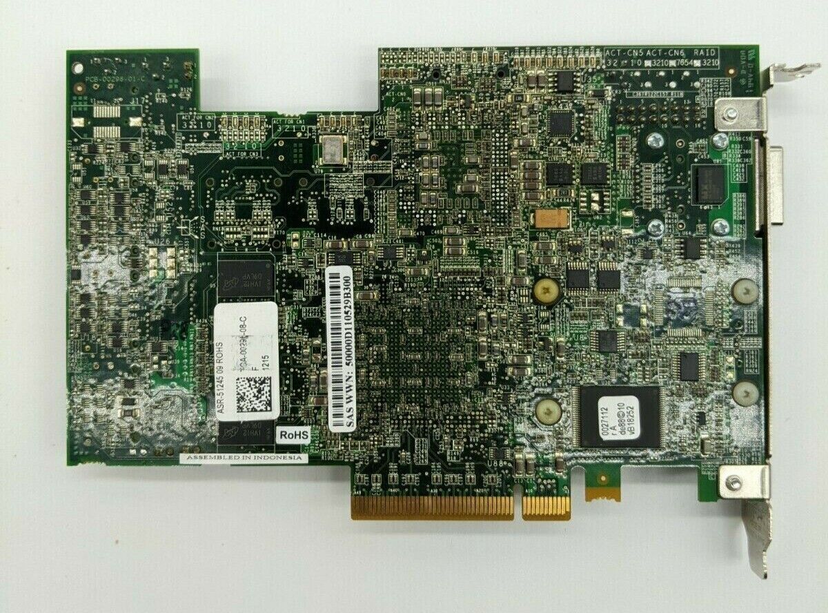 ASR-51245 Adaptec 2268100-R 300Mbps DDR2 PCIe x8 SAS/SATA Raid Controller Card 海外 即決 2