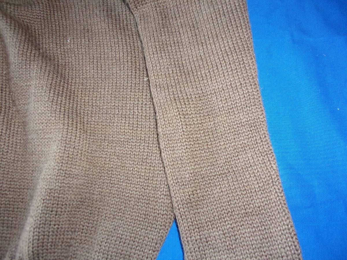 WW II 100% ACRYLIC OD BROWN 5 BUTTON SWEATER MILITARY ARMY MENS SMALL 32 CHEST D 海外 即決 4