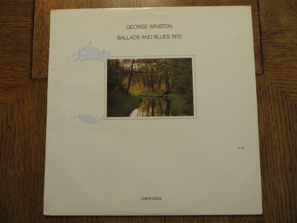 George Winston バラード And Blues 1972 - 1981 - LLA 81 Vinyl LP VG+/G!!! 海外 即決