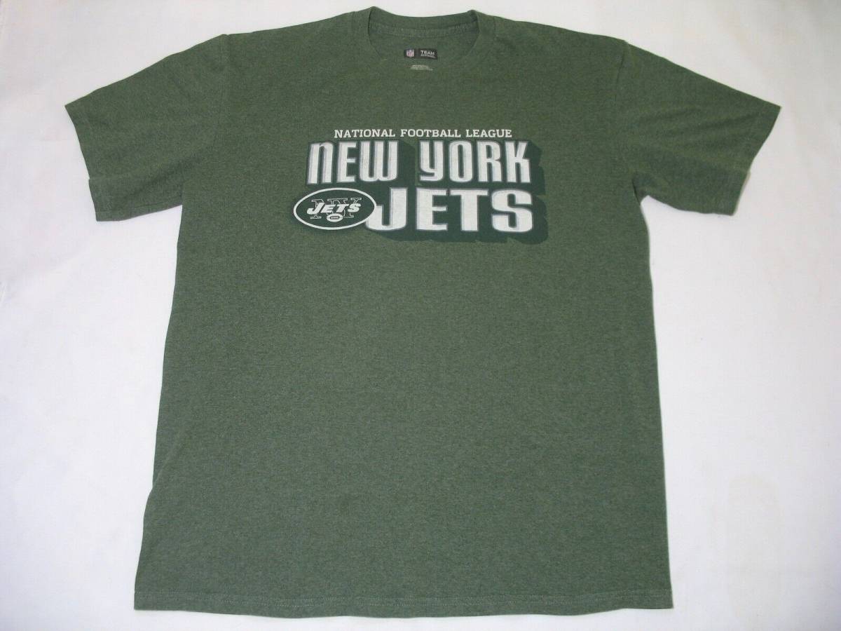 NFL Team Apparel NY Jets Green T-Shirt Mens Size Large Short Sleeve 海外 即決