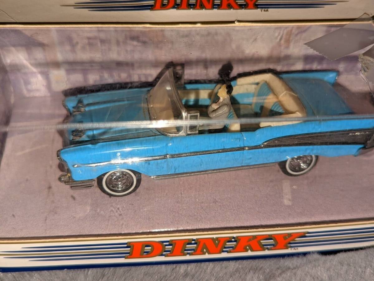 Dinky 1957 Powder Blue Chevy Bel Air Convertible With Driver New In Box 海外 即決