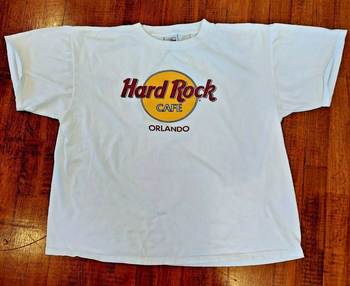 Vintage Hard Rock Cafe tee Orlando t-shirt Made in USA XL 海外 即決