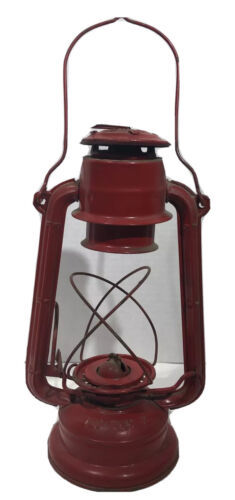 Vintage Jupiter 2 Red Kerosene Lantern-Made In Poland No Globe Red 海外 即決