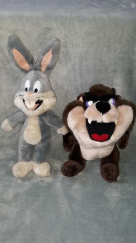 Bugs Bunny & taz devil Plush 90s Warner Bros Mighty Star plush Vintage lot 24k 海外 即決